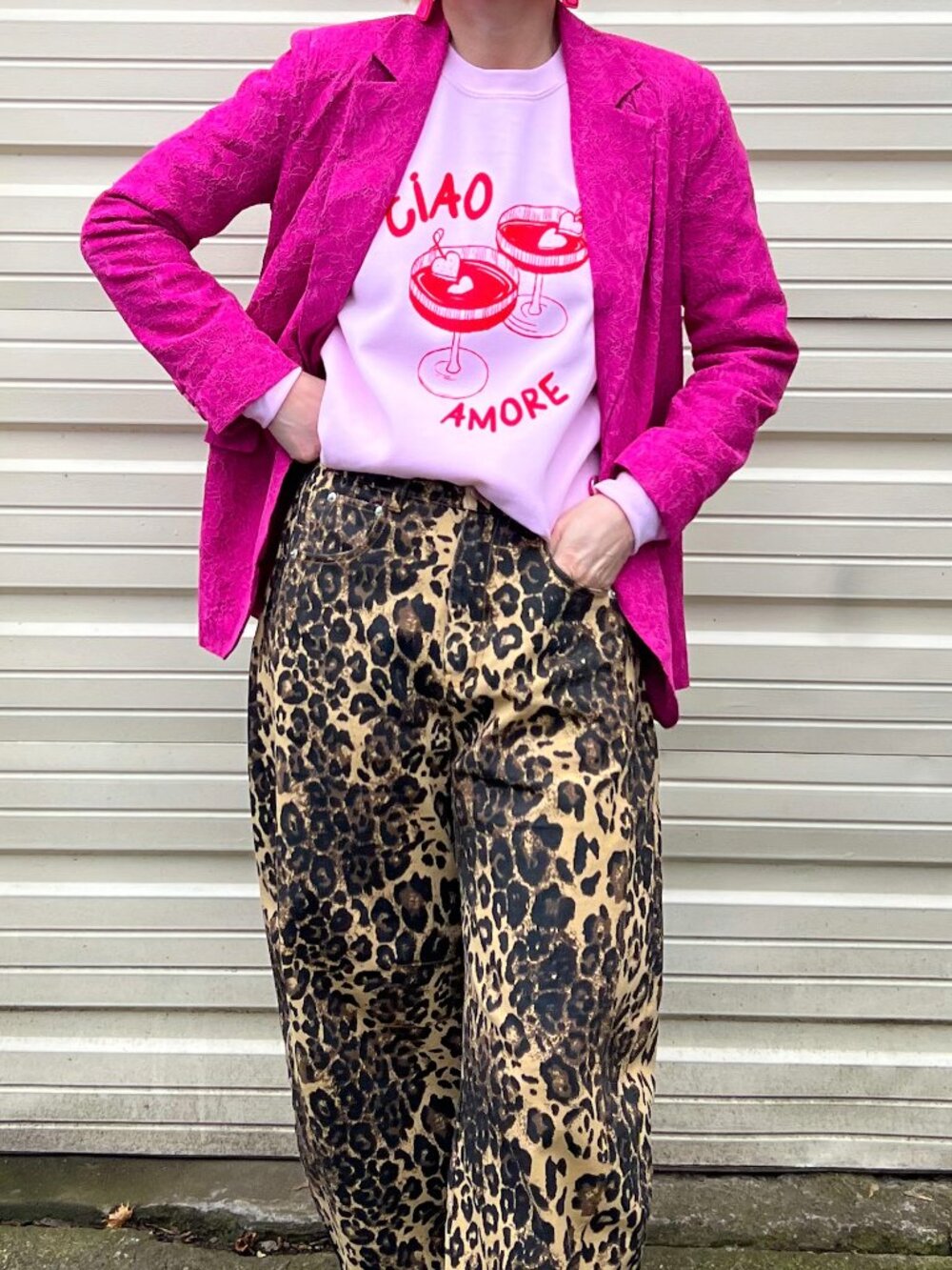 Althea Pink Lace Blazer
